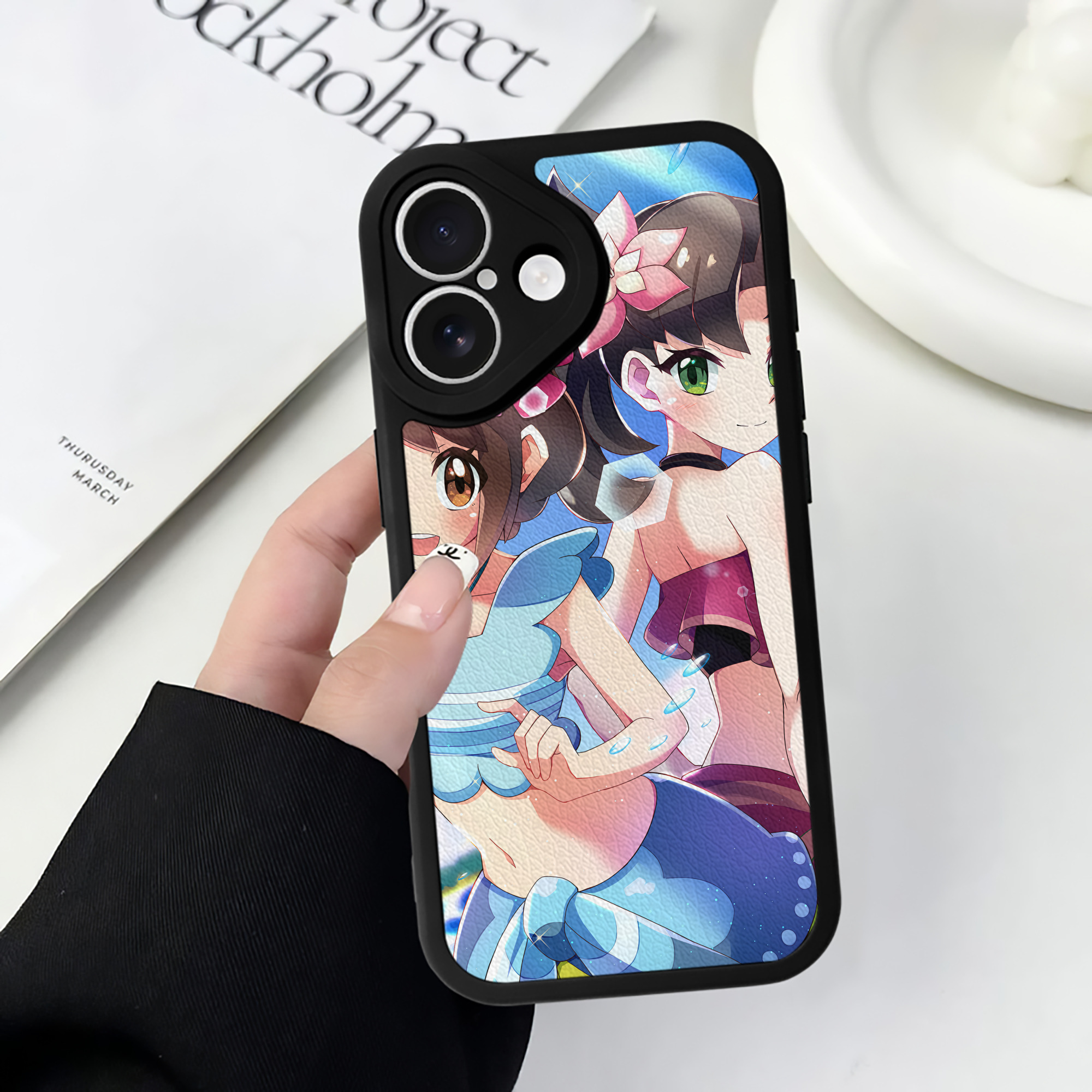 （画像用） ポケットモンスター Pokémon 【iPhone 16シリーズ対応】シリコンスマホケース（レザー調） 材質：シリコン